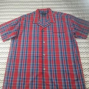 Polo by Ralph Lauren Red Short Sleeve Button Up XL